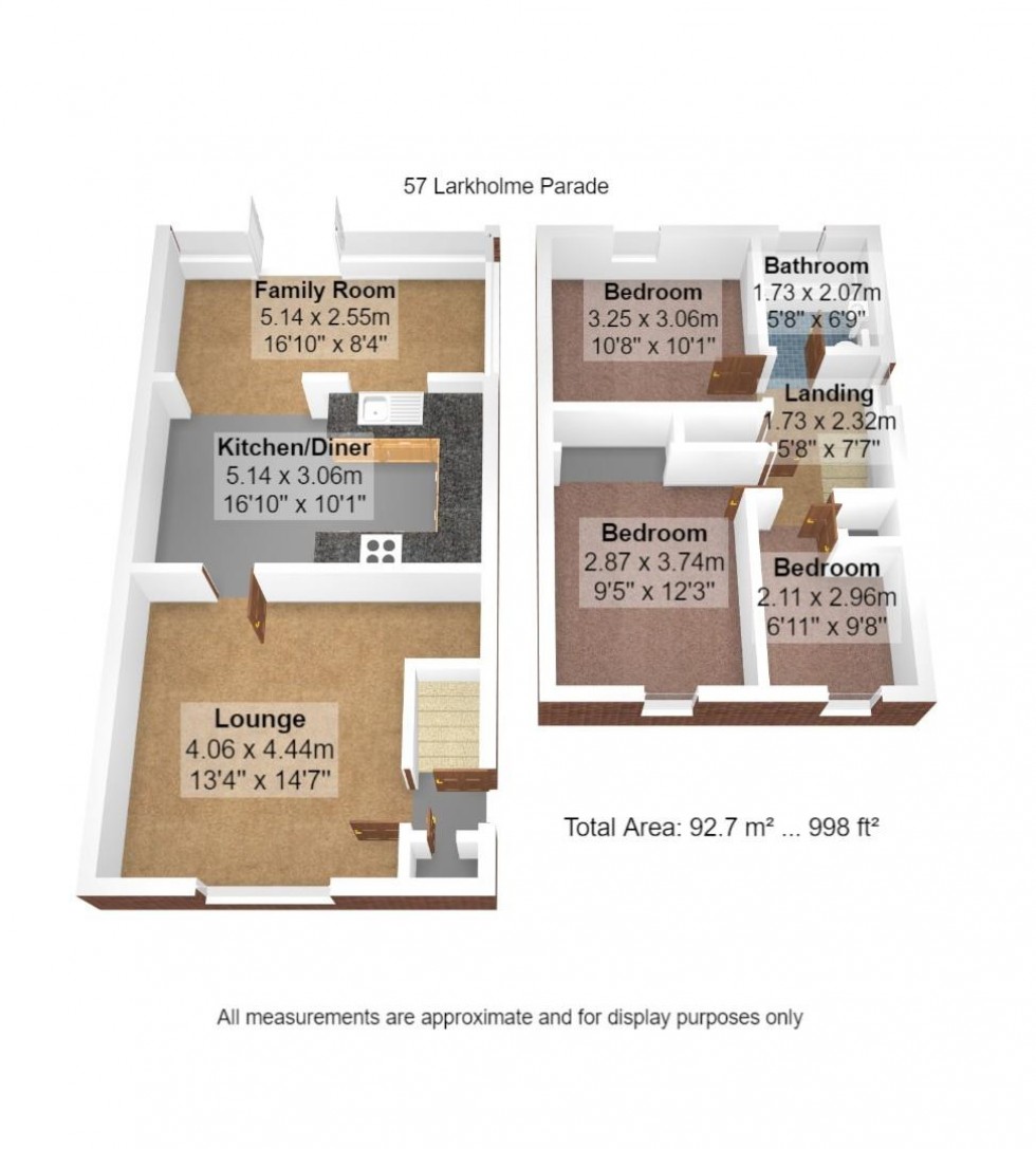 Floorplan for Larkholme Parade, Fleetwood