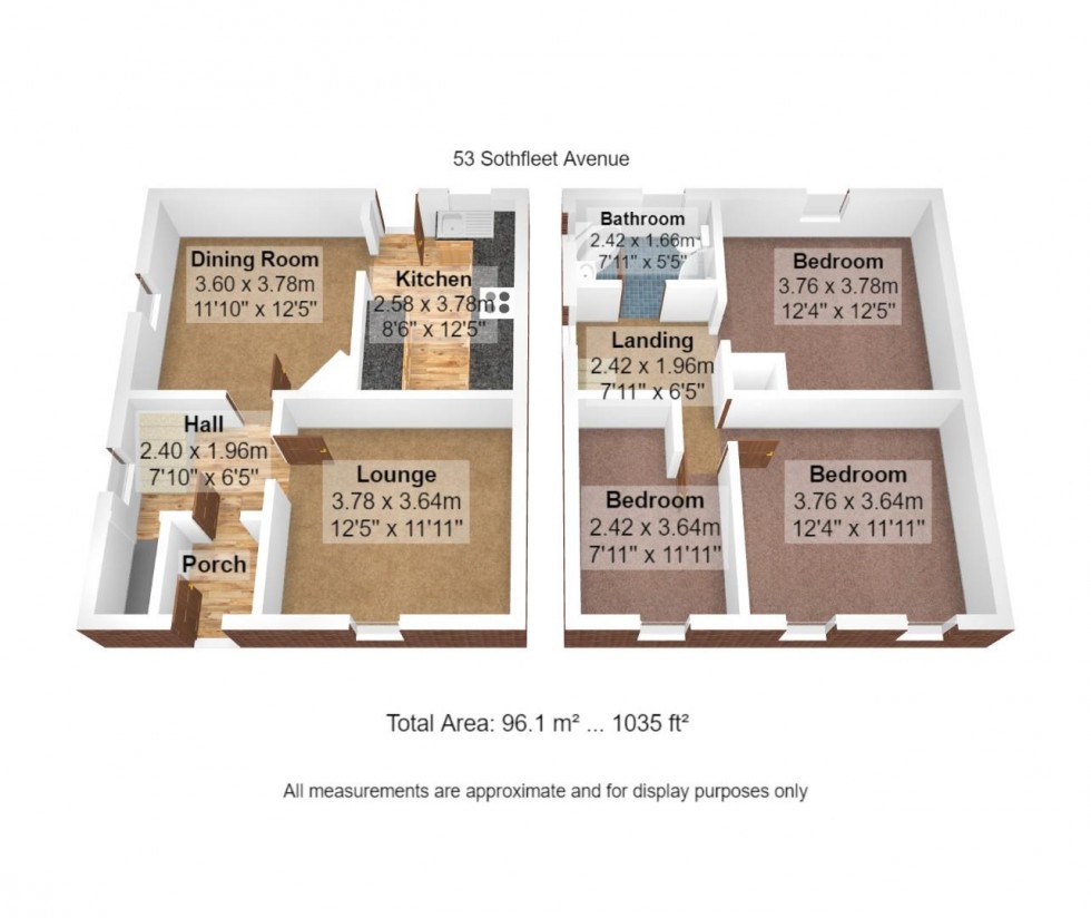 Floorplan for Southfleet Avenue, Fleetwood