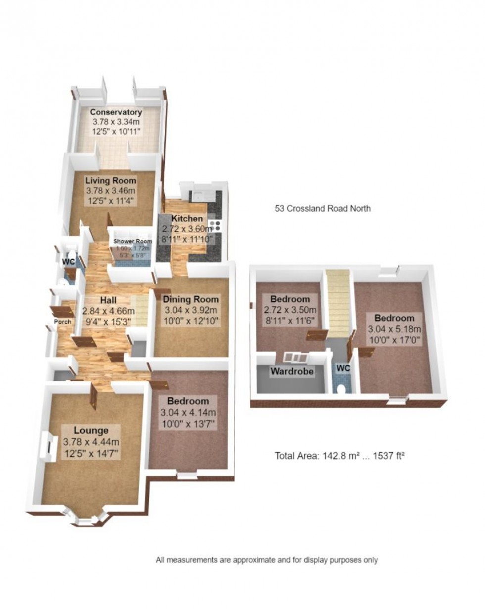 Floorplan for Crosland Road North, Lytham St. Annes