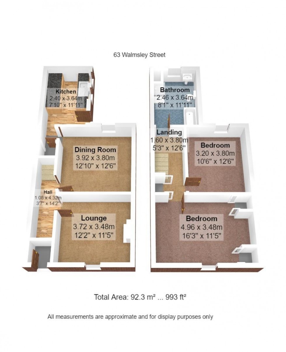 Floorplan for Walmsley Street, Fleetwood