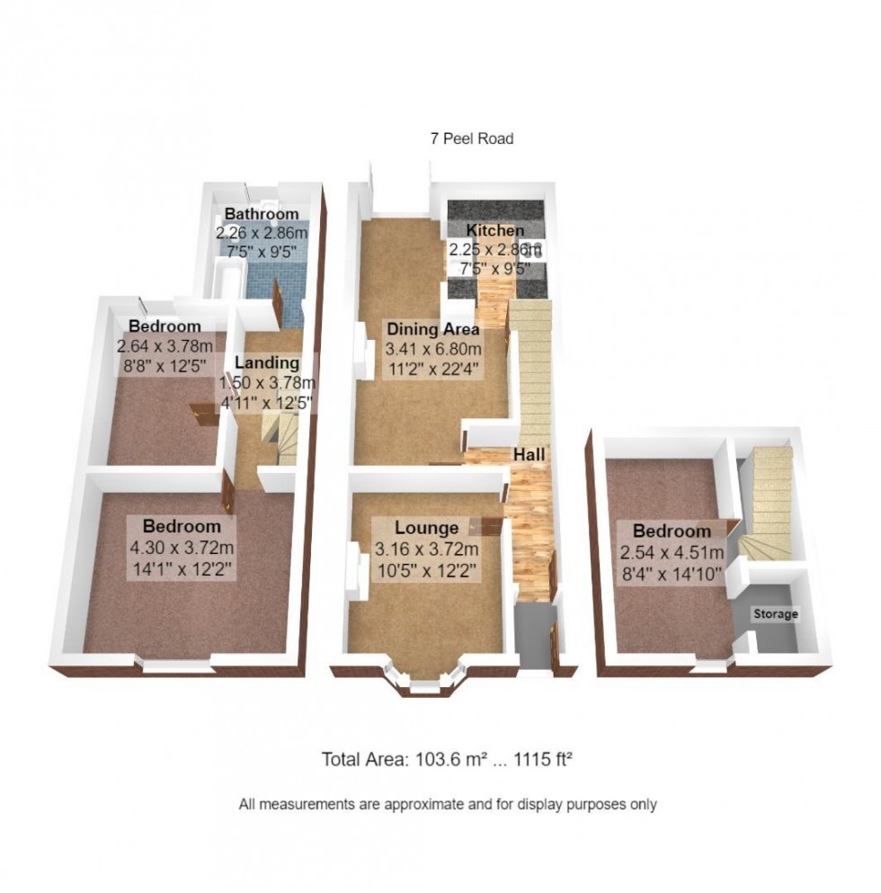 Floorplan for Peel Road, Fleetwood