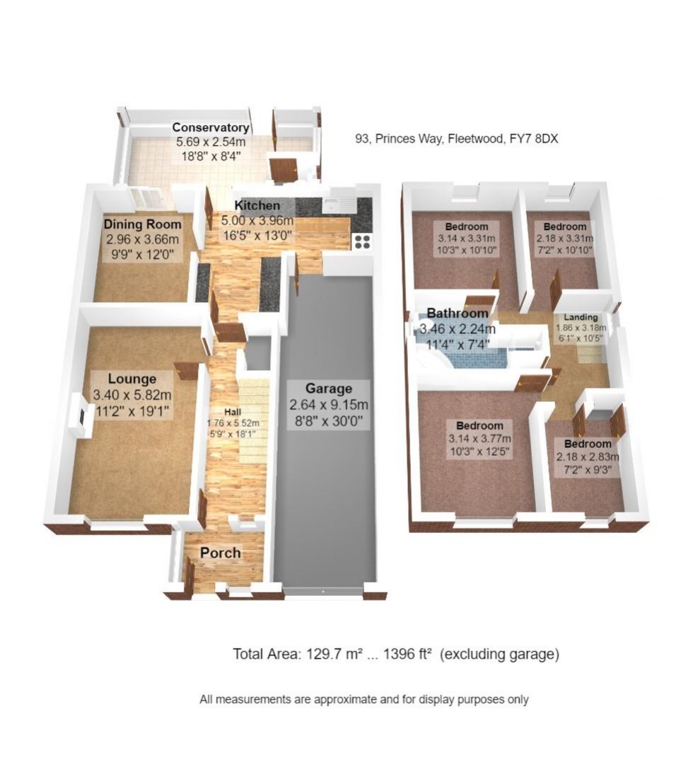 Floorplan for Princes Way, Fleetwood
