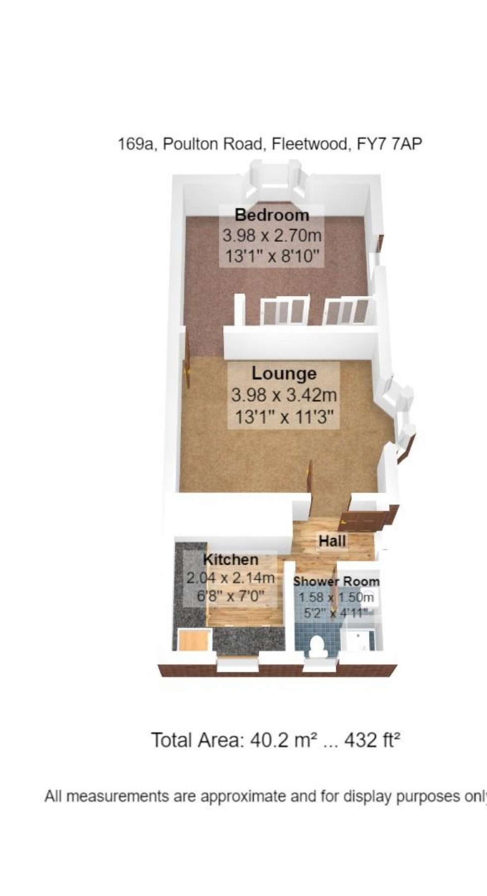 Floorplan for Poulton Road, Fleetwood