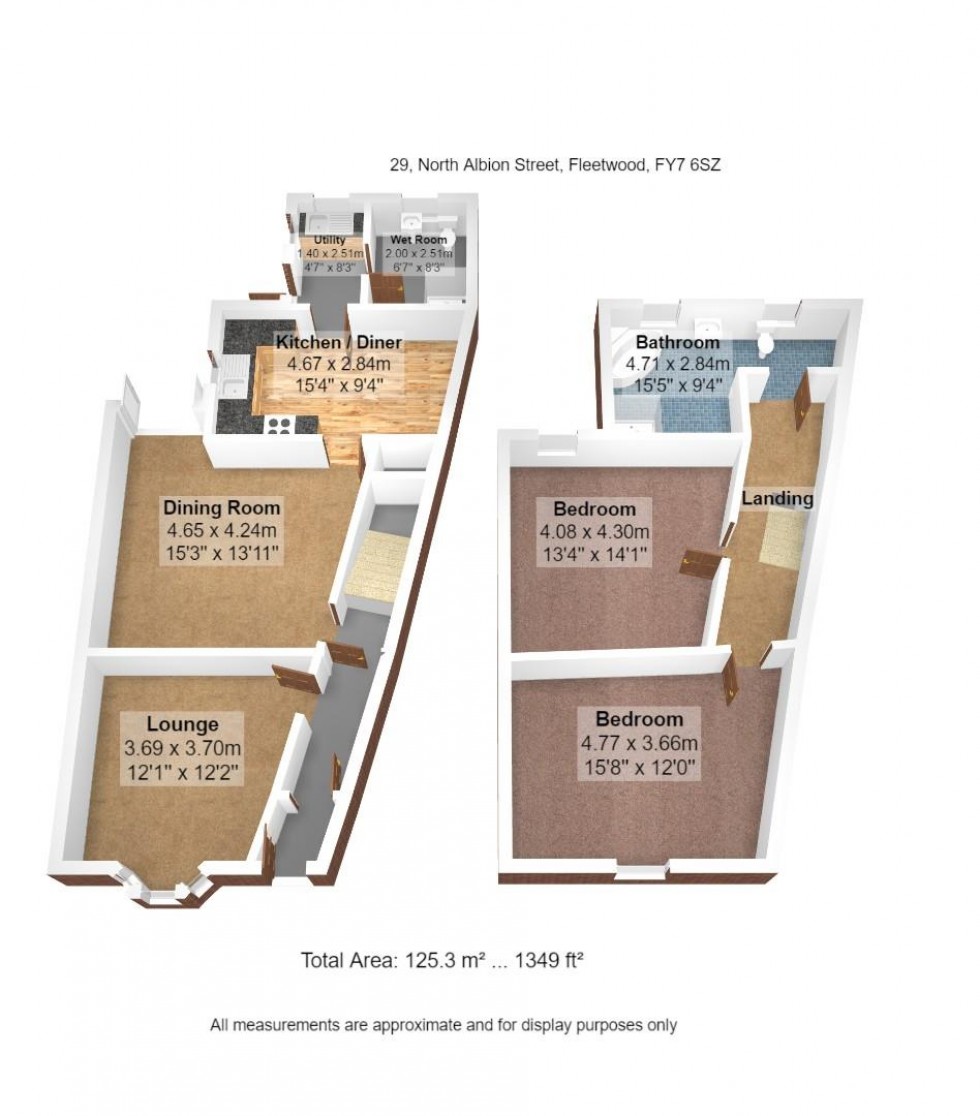 Floorplan for North Albion Street, Fleetwood