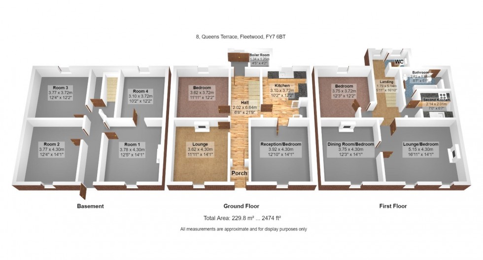 Floorplan for Queens Terrace, Fleetwood