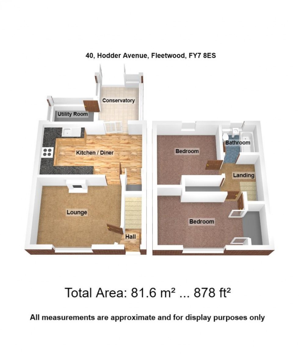 Floorplan for Hodder Avenue, Fleetwood