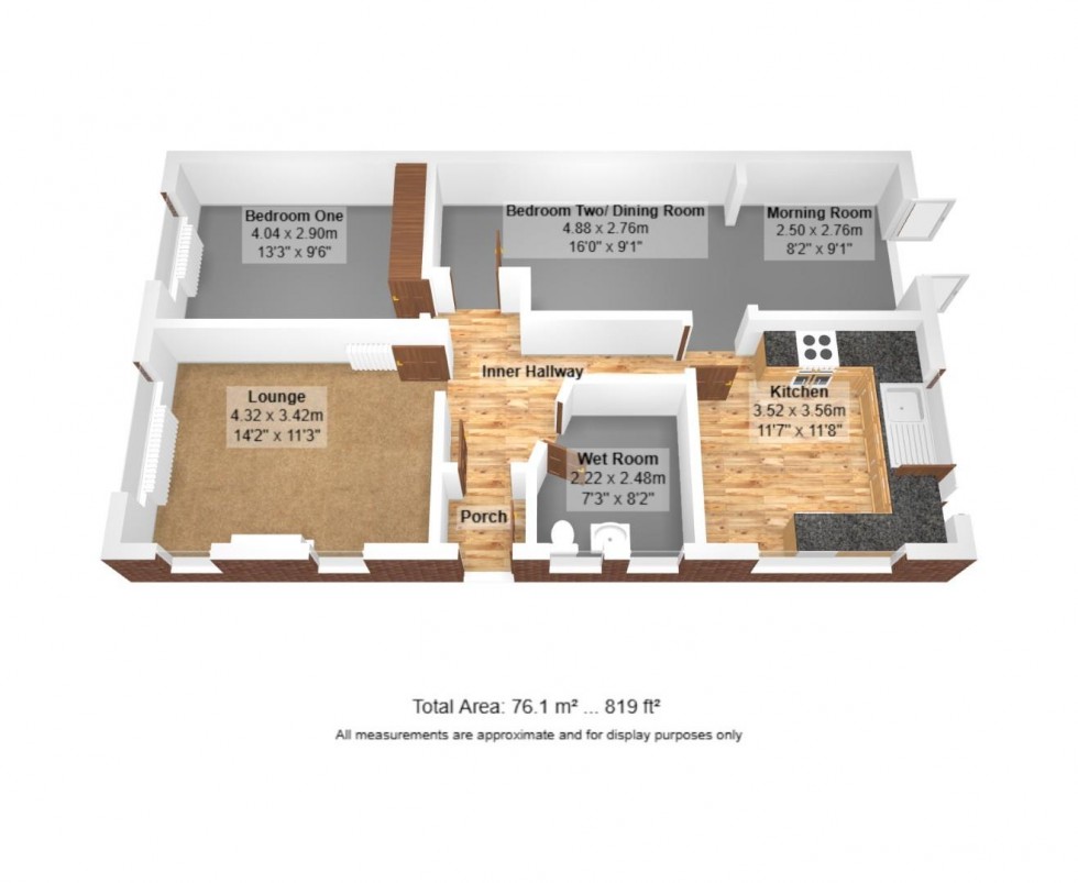 Floorplan for North Drive, Thornton-Cleveleys