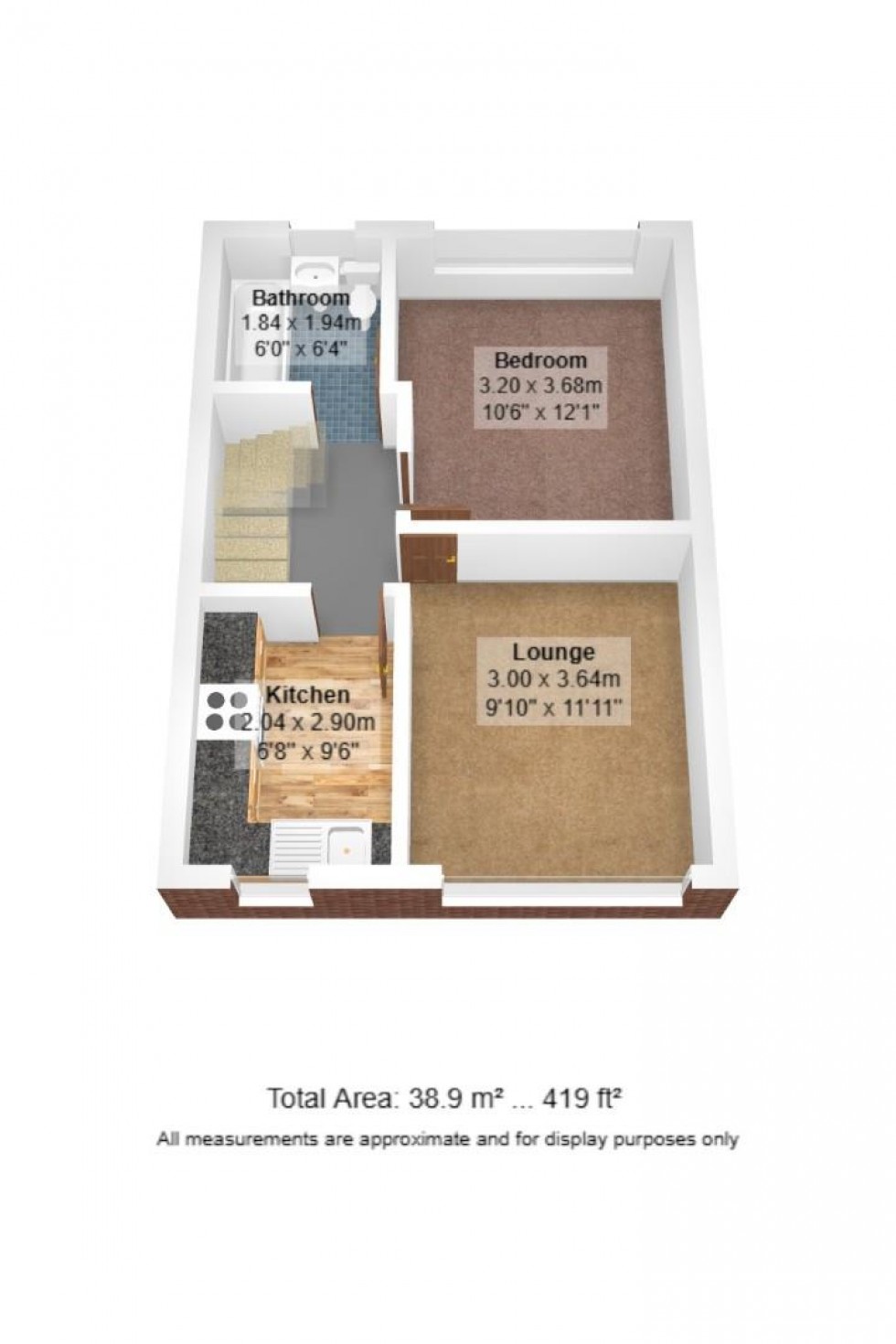 Floorplan for Cumberland Avenue, Thornton-Cleveleys