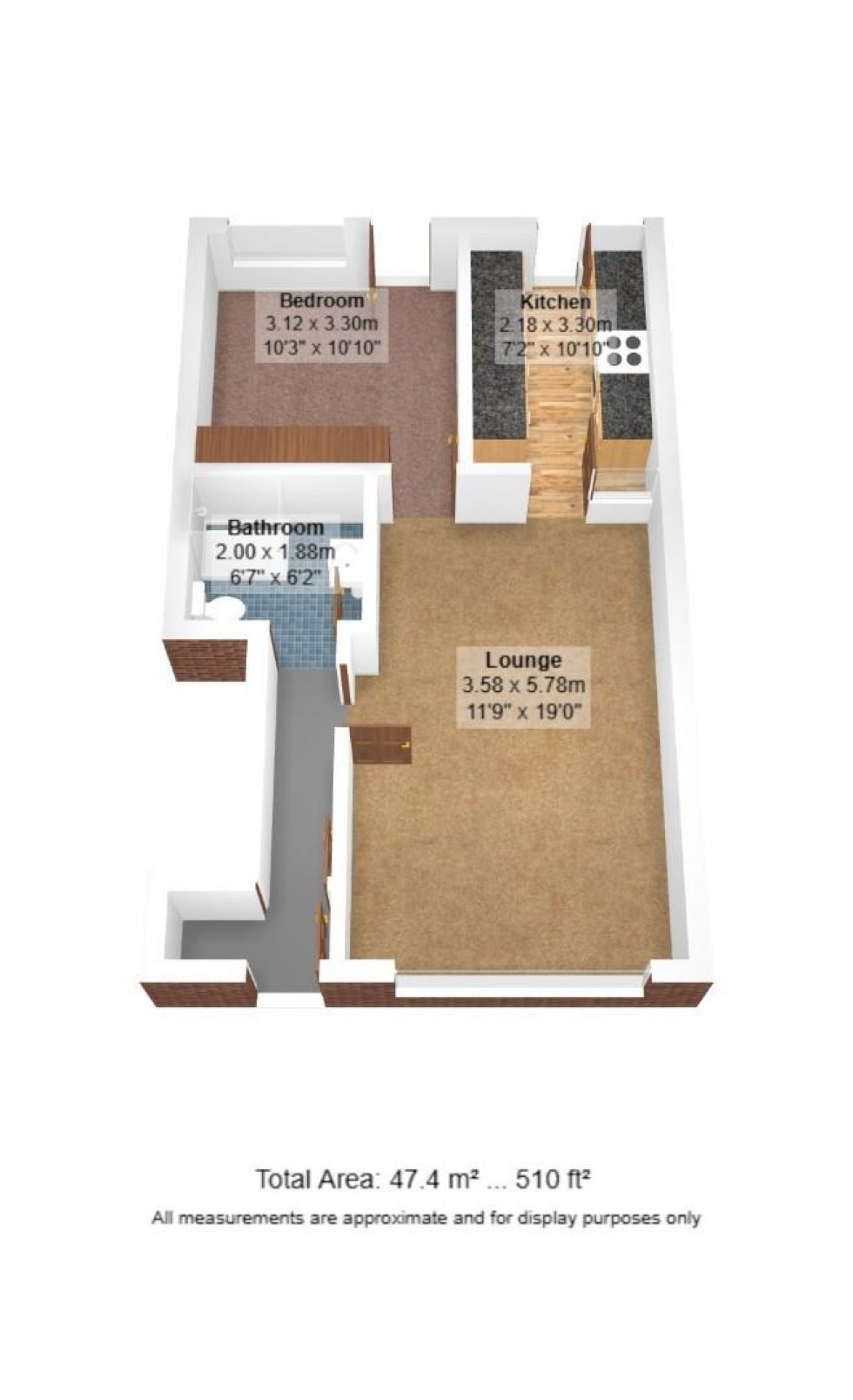 Floorplan for Cumberland Avenue, Thornton-Cleveleys